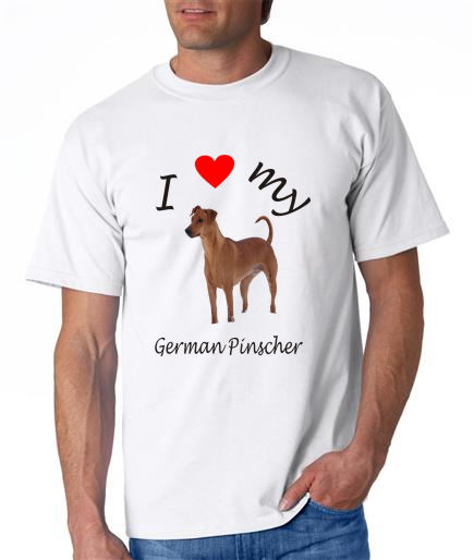 Dogs - German Pinscher Picture on a Mens Shirt